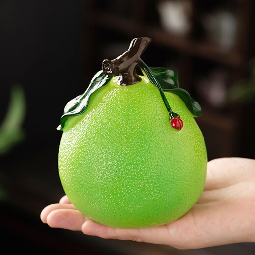 Junzhuang color-changing grapefruit tea pet home tea table tea table creative fruit ornaments personalized can grow tea and play tea ceremony tea set accessories color-changing grapefruit tea pet