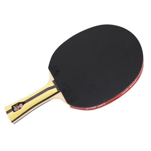 Double Happiness four-star table tennis racket 1, technology improves 4-star horizontal straight speed type H4002 horizontal racket with long handle, double-sided reverse adhesive + free racket cover