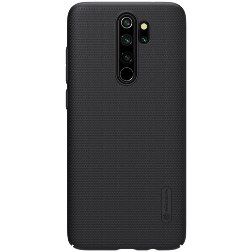 Nelkin geeignet für Xiaomi Redmi Note8pro Mobiltelefon Hülle Gefrertete Anti-Rutsch-Full-inclusive Anti-Fall-Fall-Schutzhülle Leichtes und einfaches Schutzhülsenschild mit Hartschalen-Weichkante Schwarz