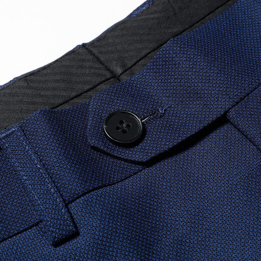 Romon Men's Suit Suit 2025 Spring New Business Casual Professional Suit Western and Middle Youth Suit Sapphire L