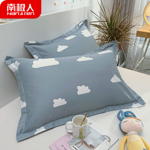 Antarctic Pillowcase Home Textile Cotton Pillowcase Nordic Simple Cotton Pillowcase Cloud Single Pack 48*74cm