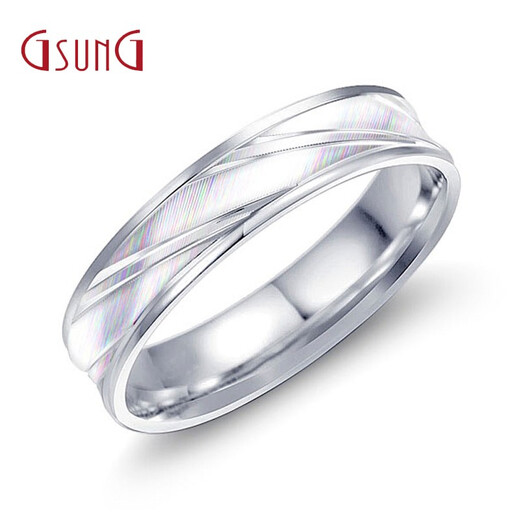 Platinum PT950 fashionable and simple cat-eye craft men's and women's couple rings platinum casual rings priced by gram contact before bidding