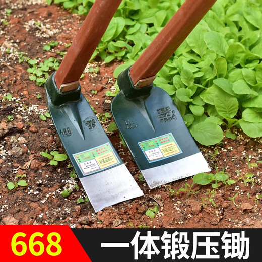 Tête auxiliaire de l'agriculture à l'ancienne à long manche pour creuser le sol et récupérer des outils agricoles pour la plantation de légumes à double usage