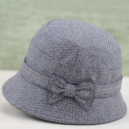 中老年女帽春秋盆帽渔夫帽休闲布帽老人帽子奶奶时装帽女士遮阳帽 紫红