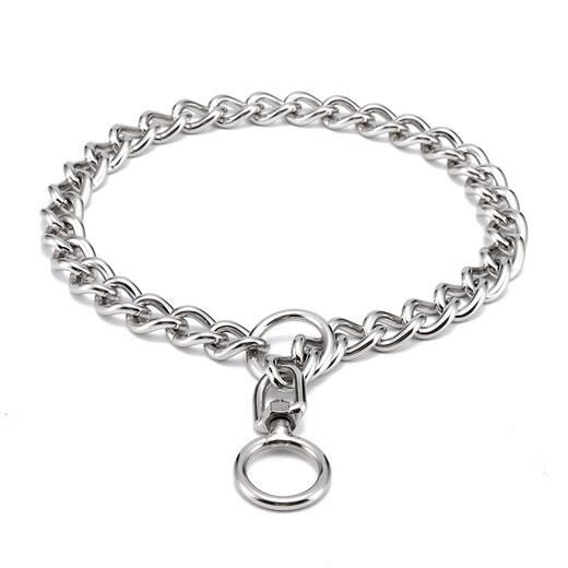 Wanle dog chain stainless steel P chain collar dog collar metal dog chain medium and large dog collar collar collar anti-bite