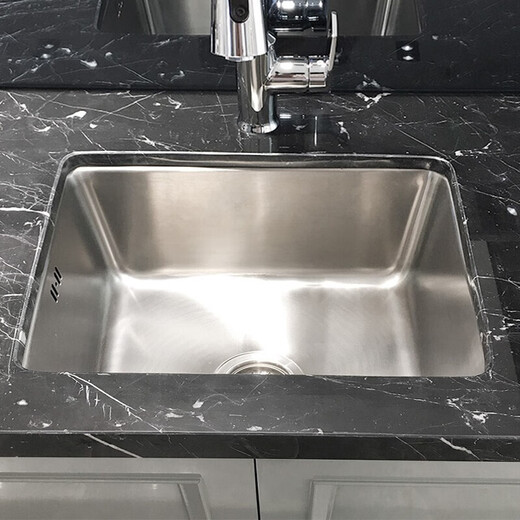 
KOHLER Pro 304 stainless steel hand-made thickened sink dish sink large capacity kitchen basin vegetable basin 3664T 3884T single tank + 21368T faucet