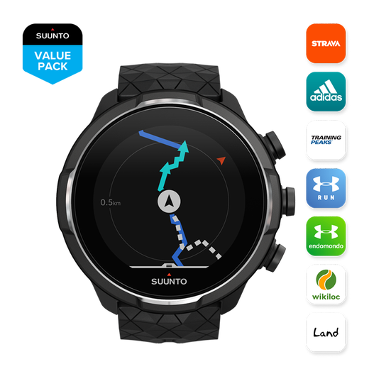 Suntuo 9 BARO titanium alloy running and mountaineering professional sports watch 80 sports modes smart watch Titanium/black titanium alloy