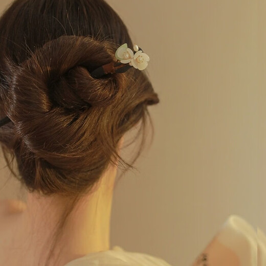 Xiangwan hairpin, ancient style, new Chinese style magnolia sandalwood hairpin, high-end hairpin, female ancient style headwear, Hanfu hair accessories