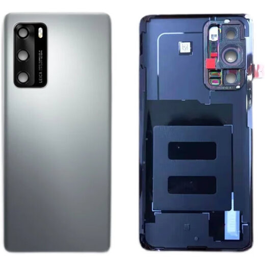 Car original factory suitable for original Huawei p40 back cover p40pro mobile phone back case glass back p40pro bright black with frame lens