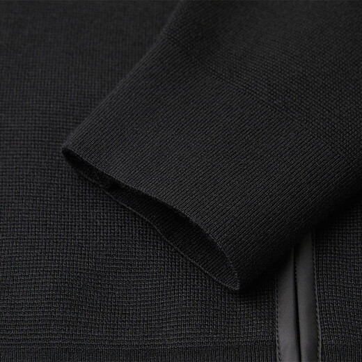 Veste pour hommes Orrdt Aolindon Spring and Automne Fashion Casual Wool mélange Veste en tricot chaude noire 52 (XL)