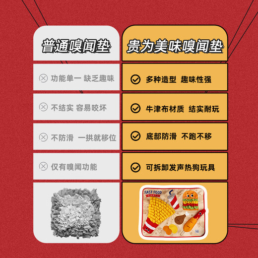 GiGwi dog toy sniffing mat to relieve stress, hide food, relieve boredom, consume energy and physical strength, food leakage toy, dog pet toy, delicious sniffing mat