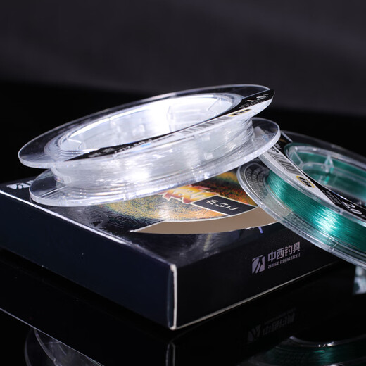 Chinese and Western fishing line Extreme silkworm fishing line Strong pulling fishing line Platform fishing competition Nylon line Fast fishing black pit fishing line Fishing line Sub-line 1.0