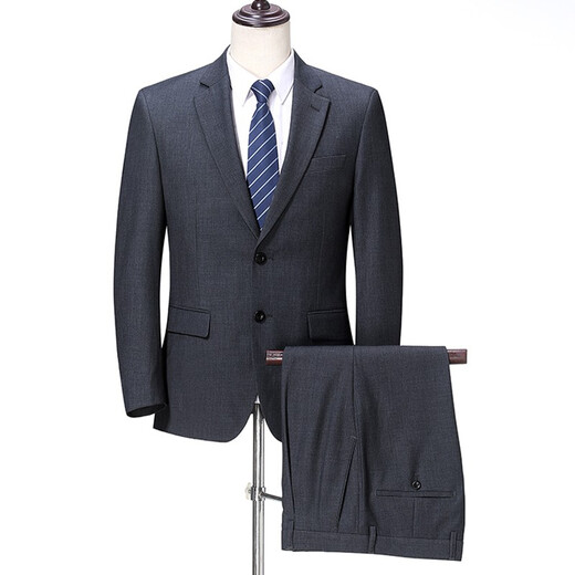Hong Kong Classic Car Business formeller Anzuganzug Anzug Hersteller Anzug Bräutigam Best Man Hochzeitskleid Marke mittleren Alters Middle Color Wolle Anzug High -End -Jacke regulärer Stil 9721 Stil - Marineblau 185/100a - Hosengröße bitte hinterlassen