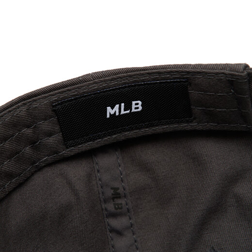 MLB棒球帽子男女通用韩版软顶休闲洋基队遮阳送礼CP77 炭灰小白标NY