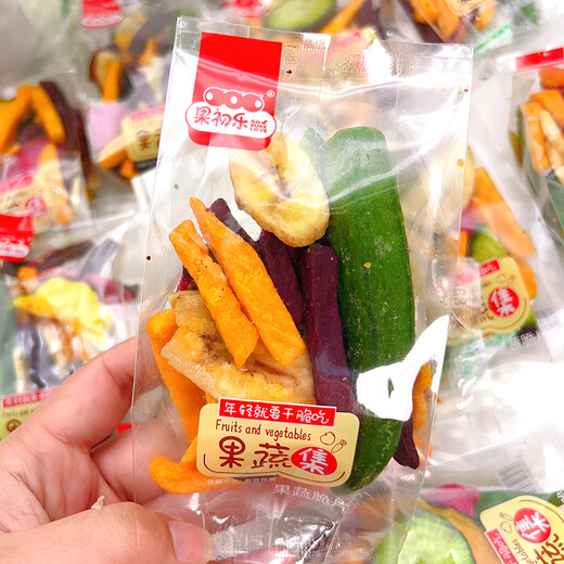 Guochule Mixed Fruit and Vegetable Crisps Assorted Fruit and Vegetable Crisps 500g Dehydrated Snacks Fruit and Vegetable Crisps 250g