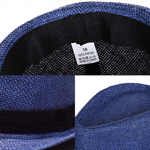 Select letter Spring and summer sun protection breathable small size straw hat jazz hat outdoor beach sun hat casual papyrus refreshing small hat beige children small size S (53-54cm)