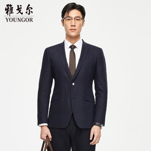 Youngor suit men's autumn and winter young men's suit top VOHQ250010FCY top dark blue 175/100A