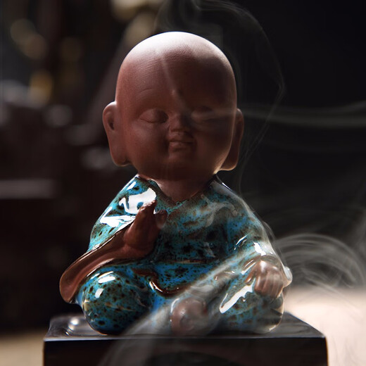 Tang Feng Six Gentlemen Tea Ceremony Accessories Household Pot Pen Tea Needle Zen Little Monk Ornaments Ceramic Tea Cistern Hanmei Zen Tea Cistern + Pinsheng Accessories