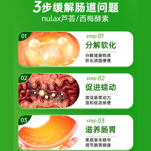 Lekang Cream (NU Lax) Australian Nighttime Enzyme Tablets, Prune Fruit and Vegetables, Soothing Intestines, Improves Defecation, Constipation, Enzymes for Weight Loss, Aloe Vera Essence, Prune Enhanced Enzyme Tablets (3 bottles per cycle)