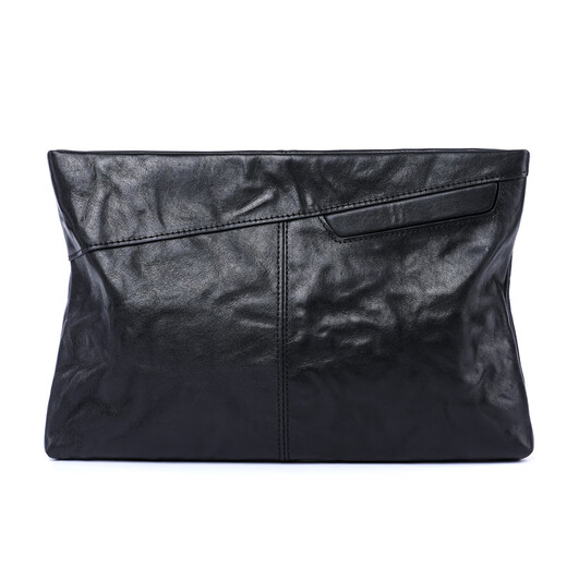 Losbury Herrenhandtasche Neue Mode echte Lederumschlagstasche für Männer Business Casual Clutch Bag für Männer weich