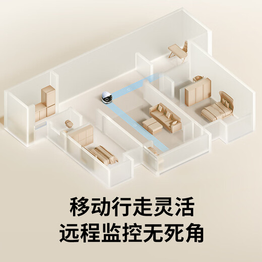 
enabot ROLA Mini Whole-house mobile surveillance camera Remote remote control wireless surveillance electronic gift boyfriend/husband ebo robot ROLA Mini [128G memory card]