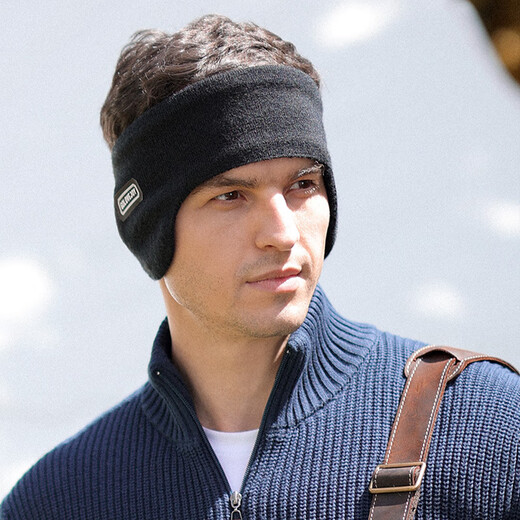 Glo-Story-Ohrschützer für Männer und Frauen Winter Ski-Ohrschützer für Männer Outdoor Sport Radfahren Windschutz doppelten warm warm montierten Ohrschernungen Met944141 Schwarz