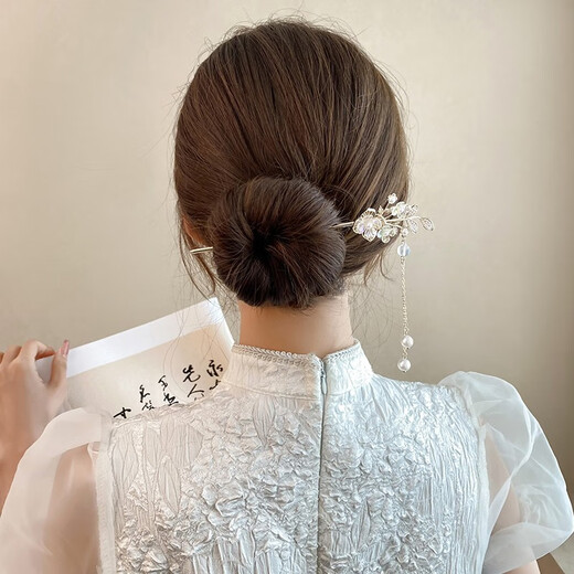 Verratti hairpin, lily of the valley, ancient style, rocking hairpin, classical pearl, Hanfu hairpin, fringed cheongsam hairpin, LM552 LM552 hairpin-Fuhua