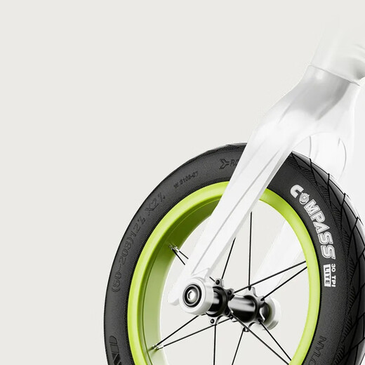 Lecocolecoco children's balance bike without pedals for boys and girls 2-3-6 years old scooter C-runX2 scooter 12 inch brushed silver