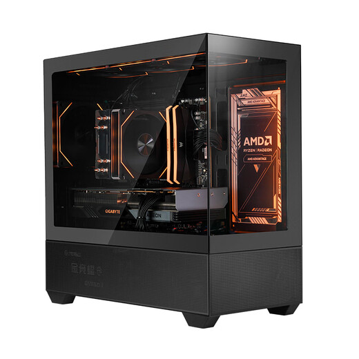 AMD Ryzen R5 9600X assembly computer RTX5060Ti/RX9060XT graphics card Delta mobile gaming desktop computer complete machine design editing drawing DIY assembly machine configuration three R5 9600X+RTX5060 8GB host kit