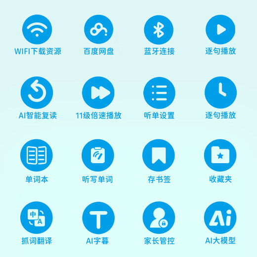 Écouteur M5 Écoute anglais Bao Nouveau programme d'études Machine de mots standard M2S Répéatrice améliorée AI Machine d'apprentissage intelligent Machine de lycée Examen d'entrée du collège Amélioration de l'entrée Mémorisation Mémorisation blanc 64G