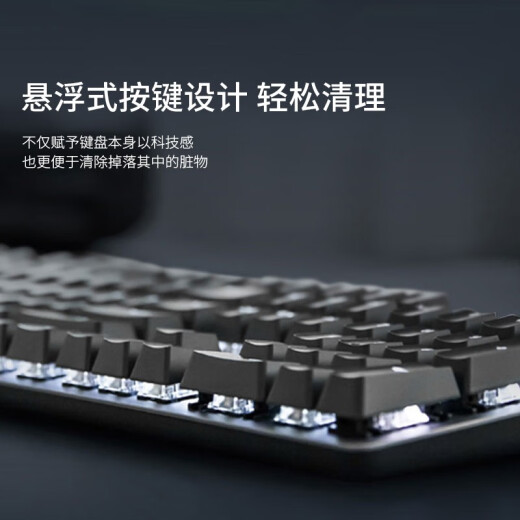 罗技（Logitech）K845机械键盘 有线键盘 游戏办公键盘电竞 青茶红轴键盘电脑笔记本背光DIY键帽 全尺寸104键 全尺寸 TTC红轴 104键 白光