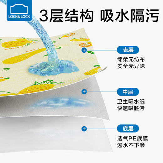 Lekou Lekou Plaxemat desechable para tela de mesa para bebés Los niños impermeables y sucios salen a comer Tablemat portátil para estudiantes de primaria