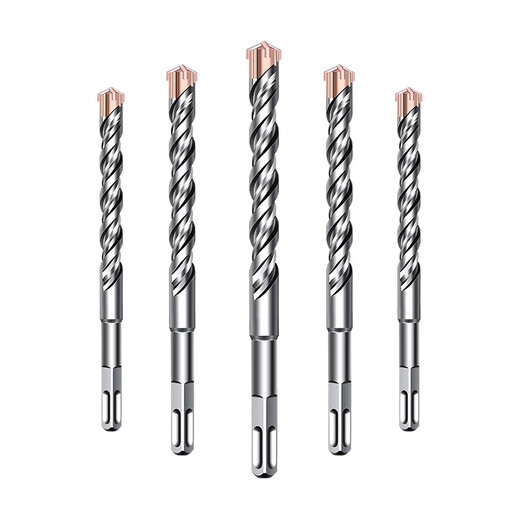 Baolian tungsten steel cross electric hammer impact drill for drilling, slotting, alloy drilling, four-edged drill, square shank, round shank, high hardness square shank 22*350