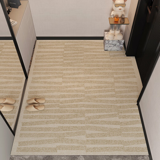 Hua Feihua entrance door floor mat, stain-resistant, no-wash, wipeable PVC door mat, entry door mat, cuttable entrance door, Vanilla-3N 80cm120cm