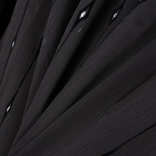 Shanidoluoga Fett Plus Größe Frauenkleidung Lose Fett mm Fett Schwester Pullover V-Neck Chiffon kleiner duftender oberer Mutteranzug 15246 Schwarz 3xl Empfohlen 140-150jin [Jin gleich 0,5 kg] Verschleiß