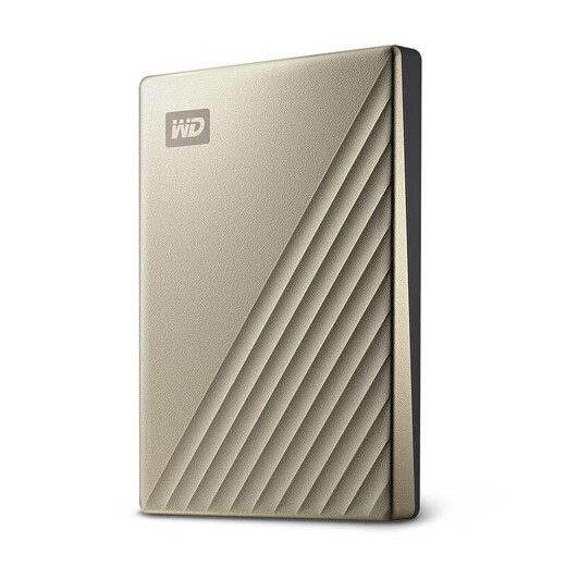 Western Digital (WD) mobile hard drive type-c interface My Passport Ultra 2.5-inch mobile hard drive Elite model-Gold 5TB /WDBFTM0050BGD