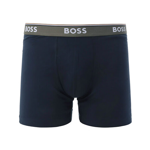 Hugo Boss (Hugo Boss) Boxer Boxer Boxer Boxer de coton pour hommes Gift masculin 50495425 983 Black / Military Green / Navy Blue M M 50495425
