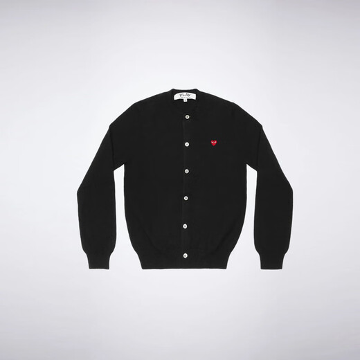 Comme des garcons spiel CDG Kawakubo Rei stickte Mini Liebe Wolle Strickjacken Stricker Pullover Männer und Frauen Mantel Ehepaar Männer Schwarz Mini Herz L (175) Männer