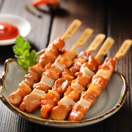 Huadu Food Bone and Flesh 2Jin Jin is equal to 0.5kg/bag/25 skewers Chicken Leg Skewers Chicken Crispy Bone Skewers Air Fryer Ingredients BBQ