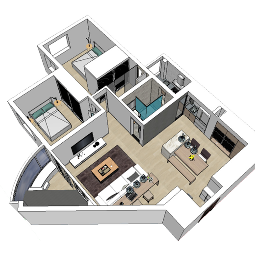 Huamile complete decoration, full package repair and home decoration company, full package old house, second-hand house, old house, whole house renovation, Shenzhen City