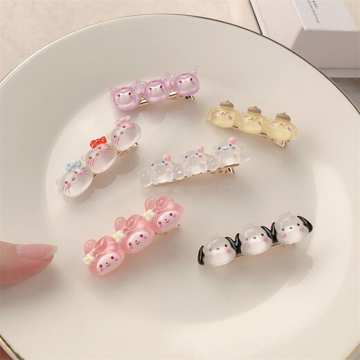 Mr. Ouyangs niedliche und vielseitige Mädchen Entenbill Clip Cartoon Hair Clip Student Bangs Clip Hair Card Kopfschmuck 686 Kätzchen A02-203