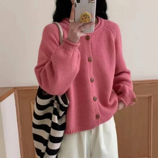 Lauaird韩系大码胖mm软糯感宽松毛衣外套女秋冬针织开衫洋气上衣300斤潮 黑色9901单件马甲 4XL码161-200斤