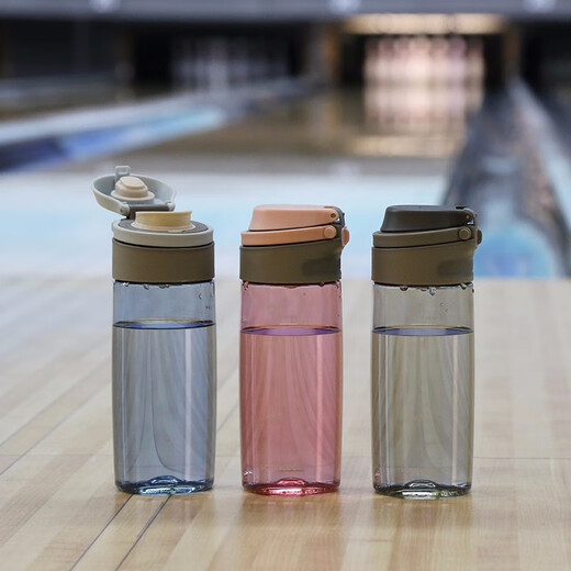 LOCK & LOCK sports water cup for men and women, portable tea cup, plastic cup with tea net, water cup, military training water cup, ABF762GRY- 550ml