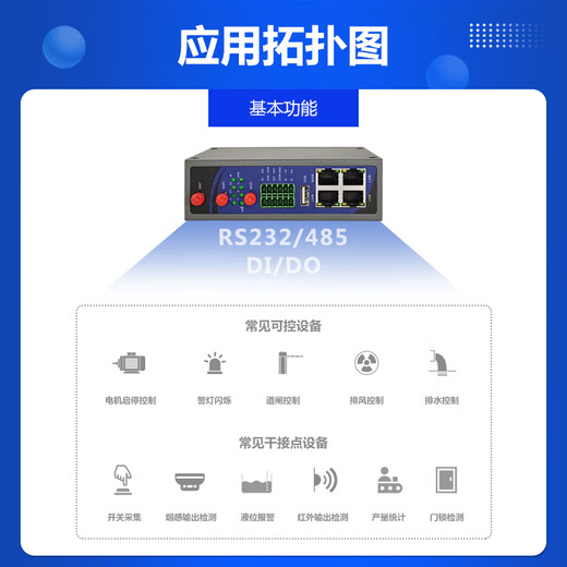 ZLWL Intelligent IoT industrial grade 4G/5G router edge computing gateway RS232/485 serial port 1 channel IO remote network control acquisition remote debugging PLC module 5G version + WiFi