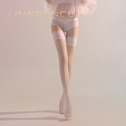 Lai Mi Runsi 0.01 Bas Monet Garden Soyeux Femmes Minces Sexy Dentelle Bas Hauts Noir Taille Unique