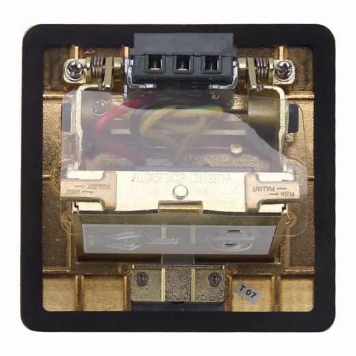 Philips switch socket panel five-hole floor socket hidden pop-up waterproof floor plug copper alloy five-hole floor plug copper alloy five-hole floor plug pop-up type