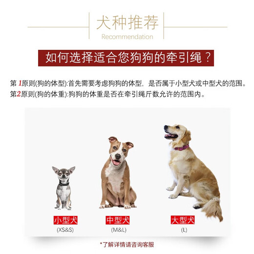 SLPC Dog Rope Large Dog Labrador Golden Retriever Dog Walking Rope Collar Set Medium Dog Leash Black L (40-70 Jin Jin equals about 0.5 kg)