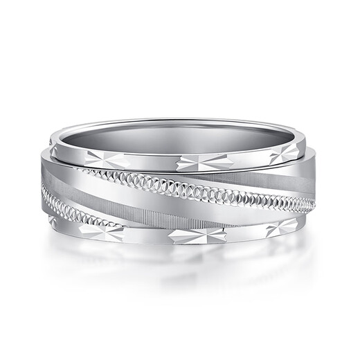 Pt.Charm new product simple and fashionable platinum ring PT950 platinum men's ring Valentine's Day gift customized other size 12 grams as an example