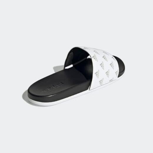 Adidas men and women slippers beach shoes logo print flip flops fashion outdoor spring and autumn couple GV9737 White M 11 / W 12