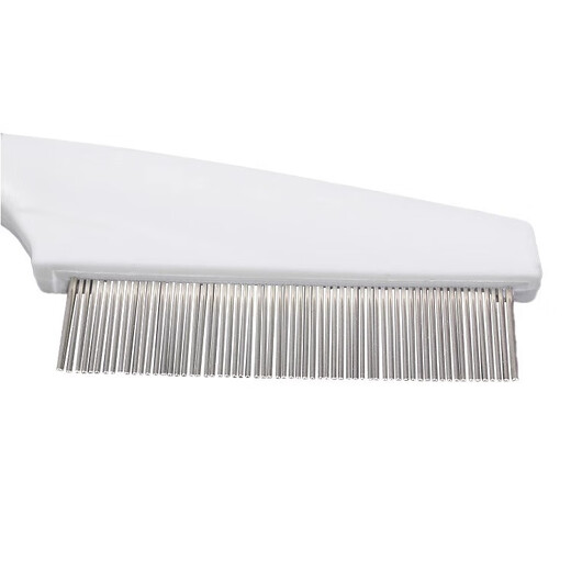 Cat flea comb cat fine tooth comb pet straight dog steel comb flea removal comb long hair small fine tooth flea comb 1